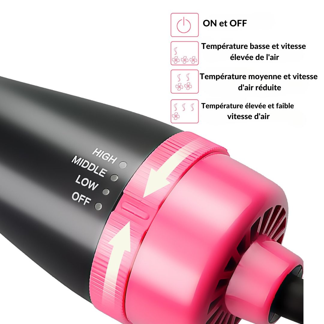 AirGlam - Brosse coiffante multi-fonctions